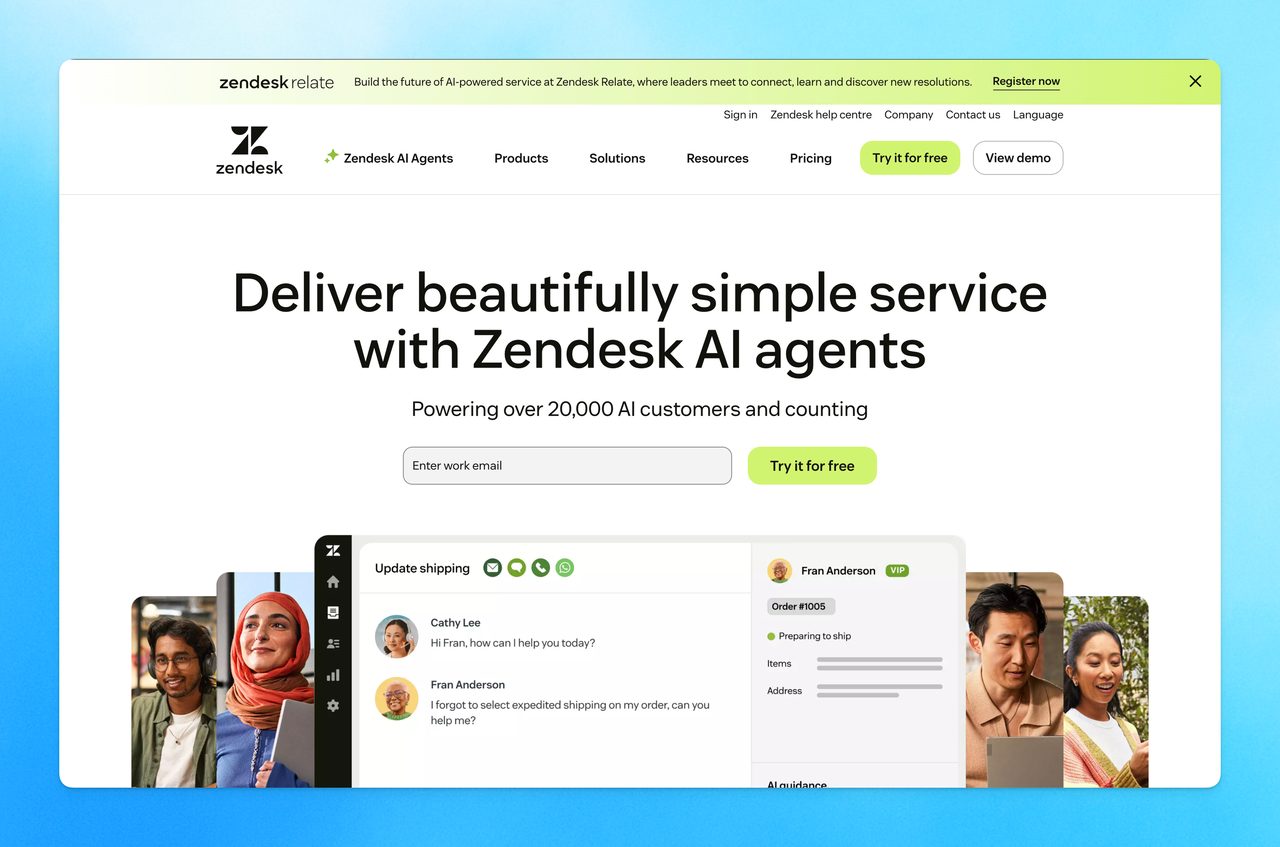 Zendesk agent workspace
