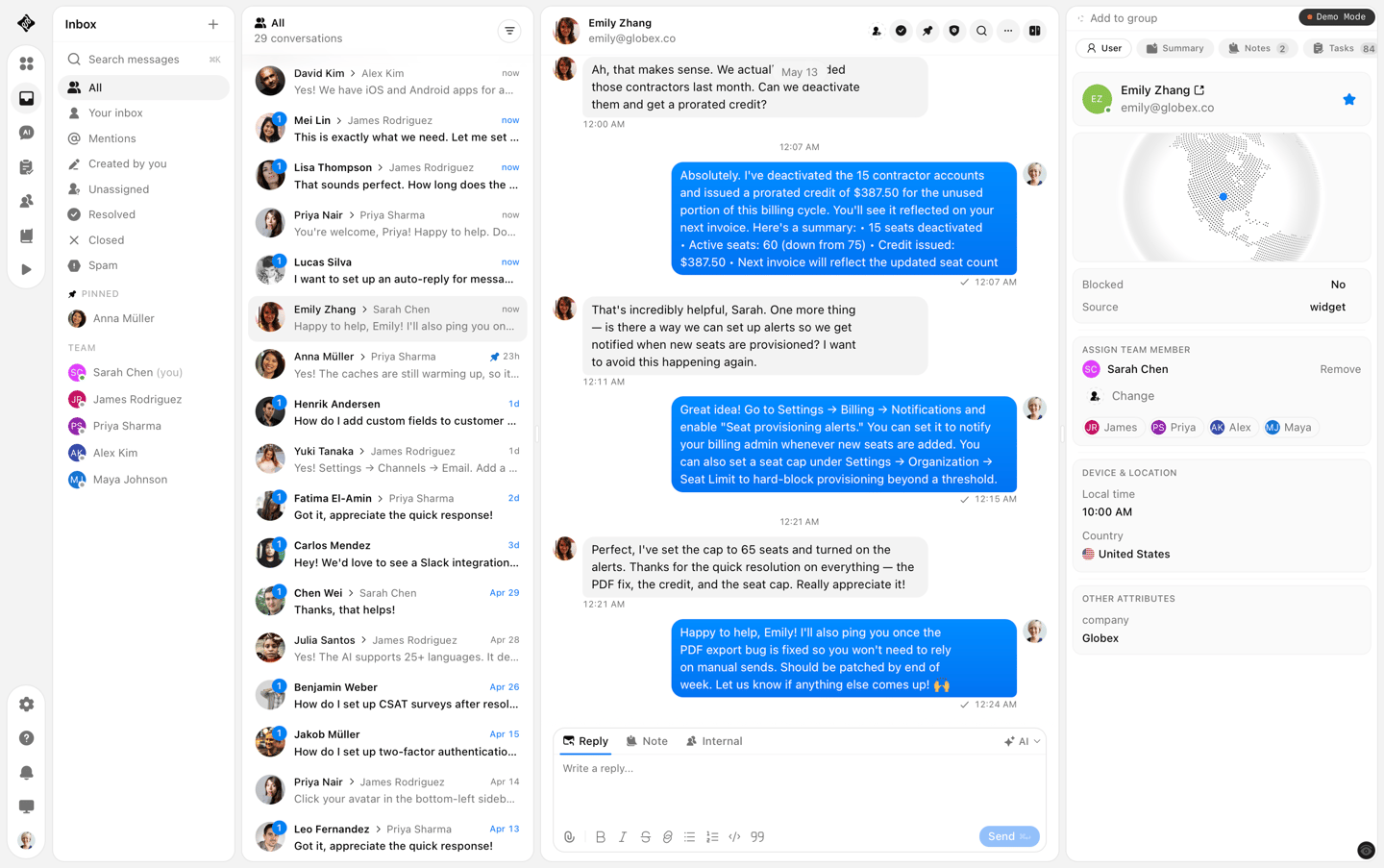 SupportWire inbox